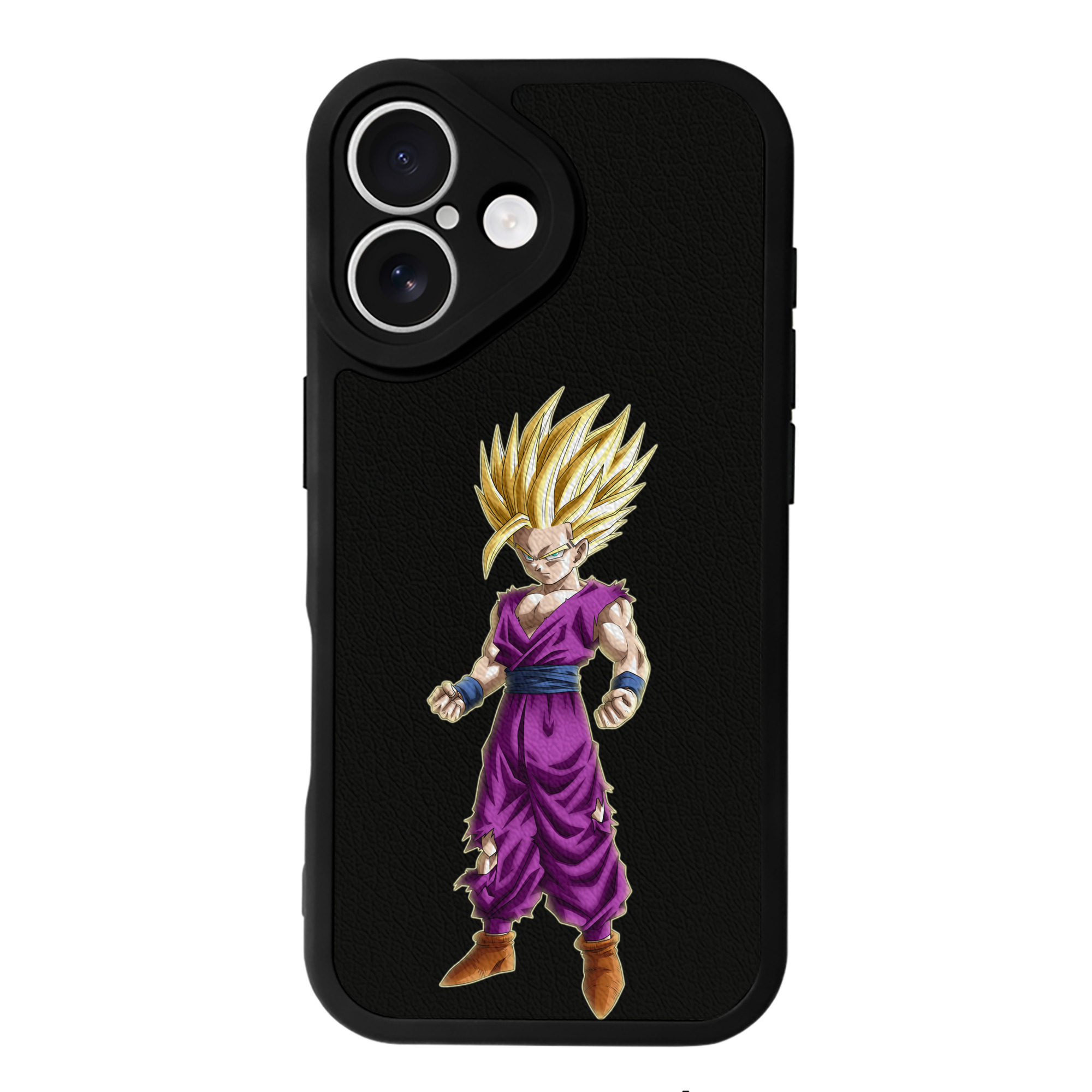 （画像用） ドラゴンボール 孫 悟飯（そんごはん）DRAGON BALL Son Gohan 【iPhone 16シリーズ対応】シリコンスマホケース（レザー調） 材質：シリコン